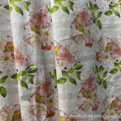 Breathable Custom Digital Print 100% Cotton Poplin Fabric